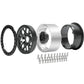 4PCS 2.2'' RC Aluminum Beadlock Wheels w/Hubs For 1/10 RC Axial Wraith RR10 YETI SCX10 D90 TRX4 CC01 (Titanium)