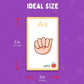Hubble Bubble Kids American Sign Language Cards for Toddlers and Beginners - 180 ASL Flash Cards for Babies - Flash Cards Baby  ABC Flash Cards for Deaf Children Include Starter  Vocab  Sight Words
