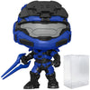 POP Halo Infinite - Spartan Mark V with Blue Energy decorative replica blade Funko Vinyl Figure (Bundled with Compatible Box Protector Case)