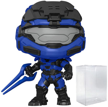POP Halo Infinite - Spartan Mark V with Blue Energy decorative replica blade Funko Vinyl Figure (Bundled with Compatible Box Protector Case)