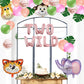 Two Wild Birthday Party Decorations, Jungle Themed Secend Girl Birthday Party Supplies Set Cute Animals Head Balloons And Two Wi