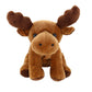Plushland Beanie Moose Sitting 7 Stuffed Toys Plush Super Soft Winter Holiday (New Benaie Moose)