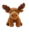 Plushland Beanie Moose Sitting 7 Stuffed Toys Plush Super Soft Winter Holiday (New Benaie Moose)