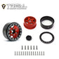 Treal 1.55'' Beadlock Wheels (4P) Aluminum CNC Machined 5-Star Wheels for 1/18 UTB18 and 1/10 RC Crawler Car Axial AX90069 D90 T