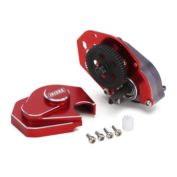 INJORA 16g Complete Transmission Gearbox with Steel 0.3 Mod Transmission Gear for Axial SCX24 Deadbolt C10 JLU Gladiator Bronco 