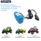 Peg Perego 12V Battery Charger for Small Toys, Blue and Black, Model IAKB0535, Durable Plastic Material