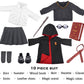 Magic School Uniform Inspired Halloween Costume Doll Clothes Clothing Outfits Accessories Set 10 Pcs For 18 Inch Girl Dolls