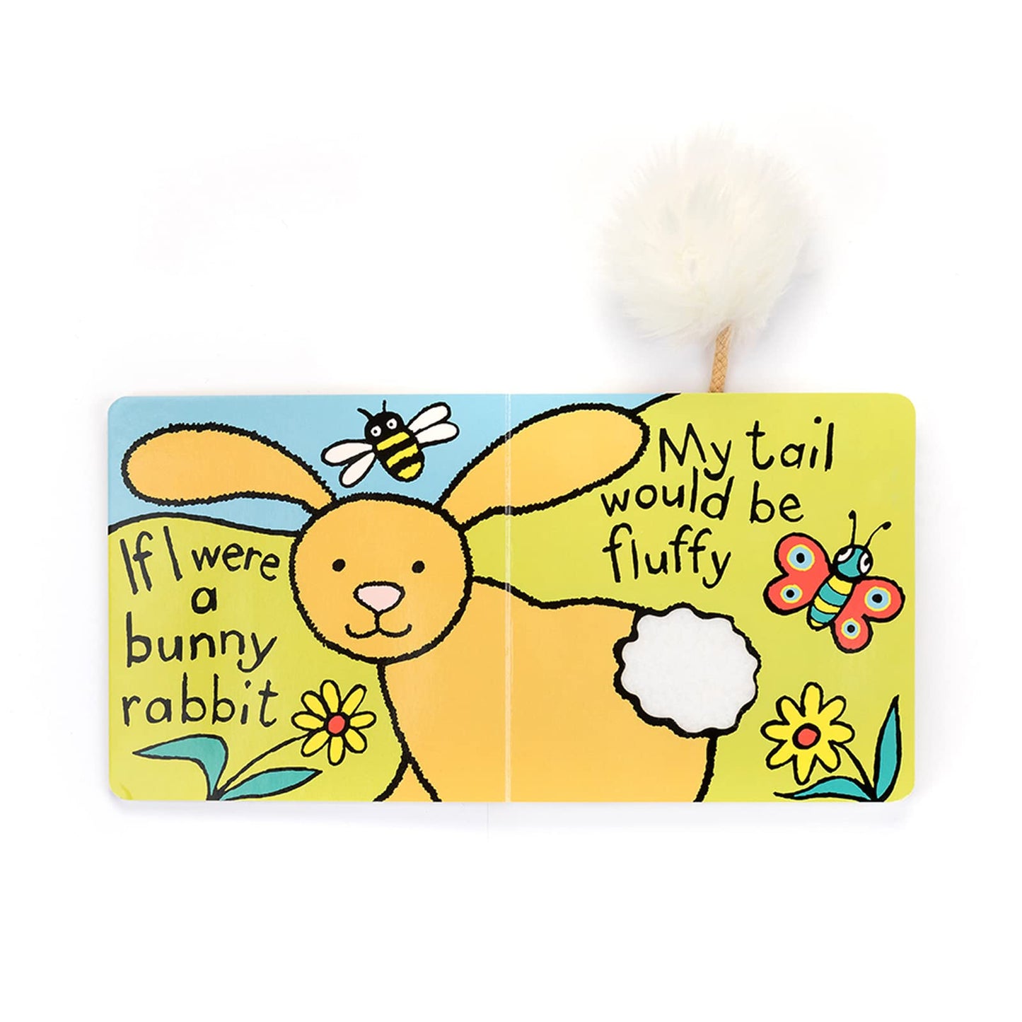 Jellycat If I Were a Bunny: Beige Touch and Feel Baby Board Book, 6 Inches - Perfect Children's Gift for Newborns and Toddlers