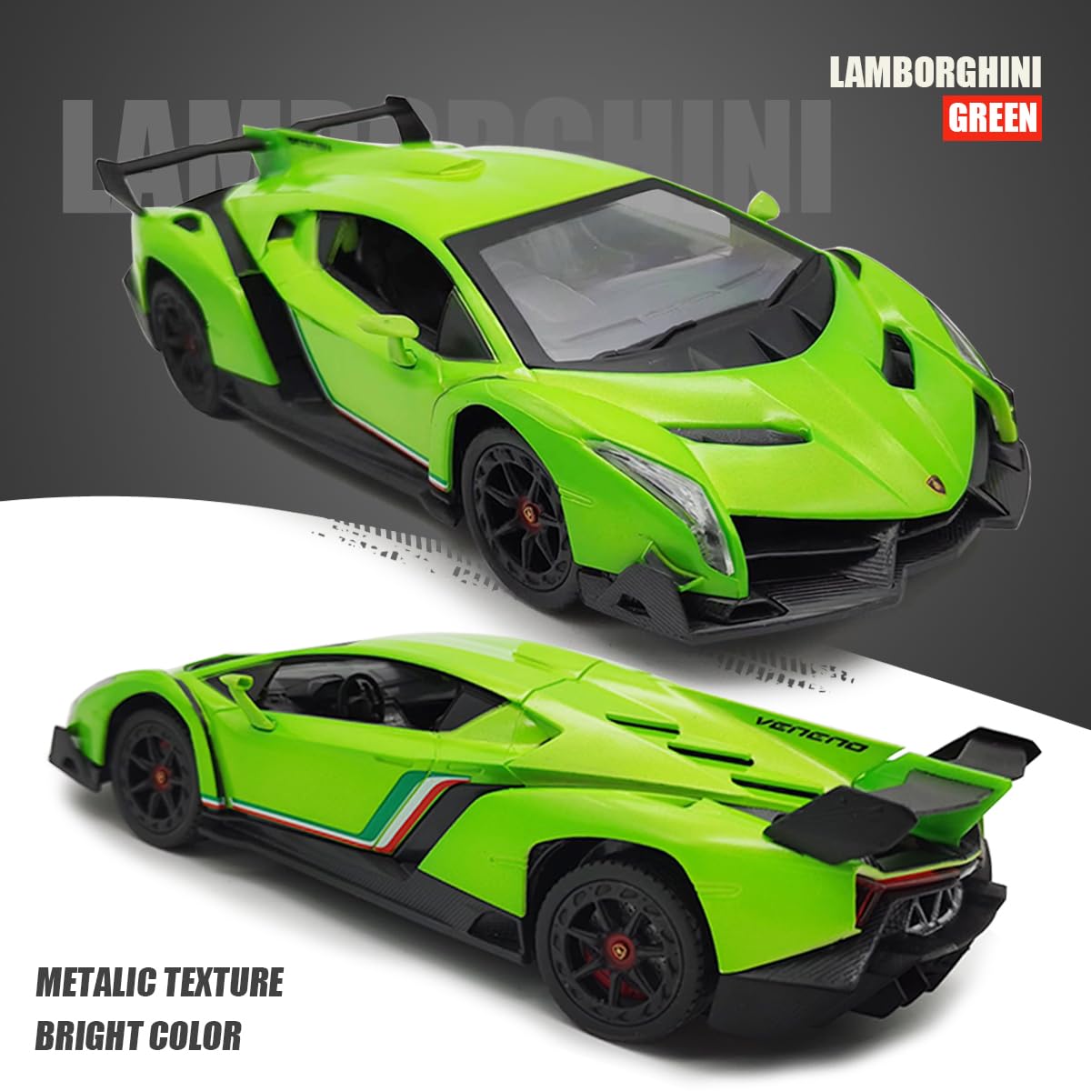 QUN FENG Lamborghini Remote Control Car 1:24 Scale Lambo Toy Car Officially Licensed Rc Cars with Light 2.4Ghz Model Car for Boy