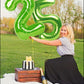 Number 5 Balloon 40 Inch Light Green Birthday Party Decorations, Five Year Old Balloon Decorations, 5 15 Number Balloons Dinosau