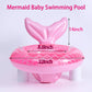 ZEYGLXC 2023 New Mermaid Baby Swimming Pool Floats 6-48 Months Inflatable Pool Swim Ring with Seat and Handle for Babies Toddlers Infant Training Summer