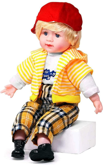 Banshika Musical Poem Baby Boy Doll Big Size Original Plush Soft Clothing For Kids/Boys/Girls- 52Cm (Colour And Dress As Per Sto
