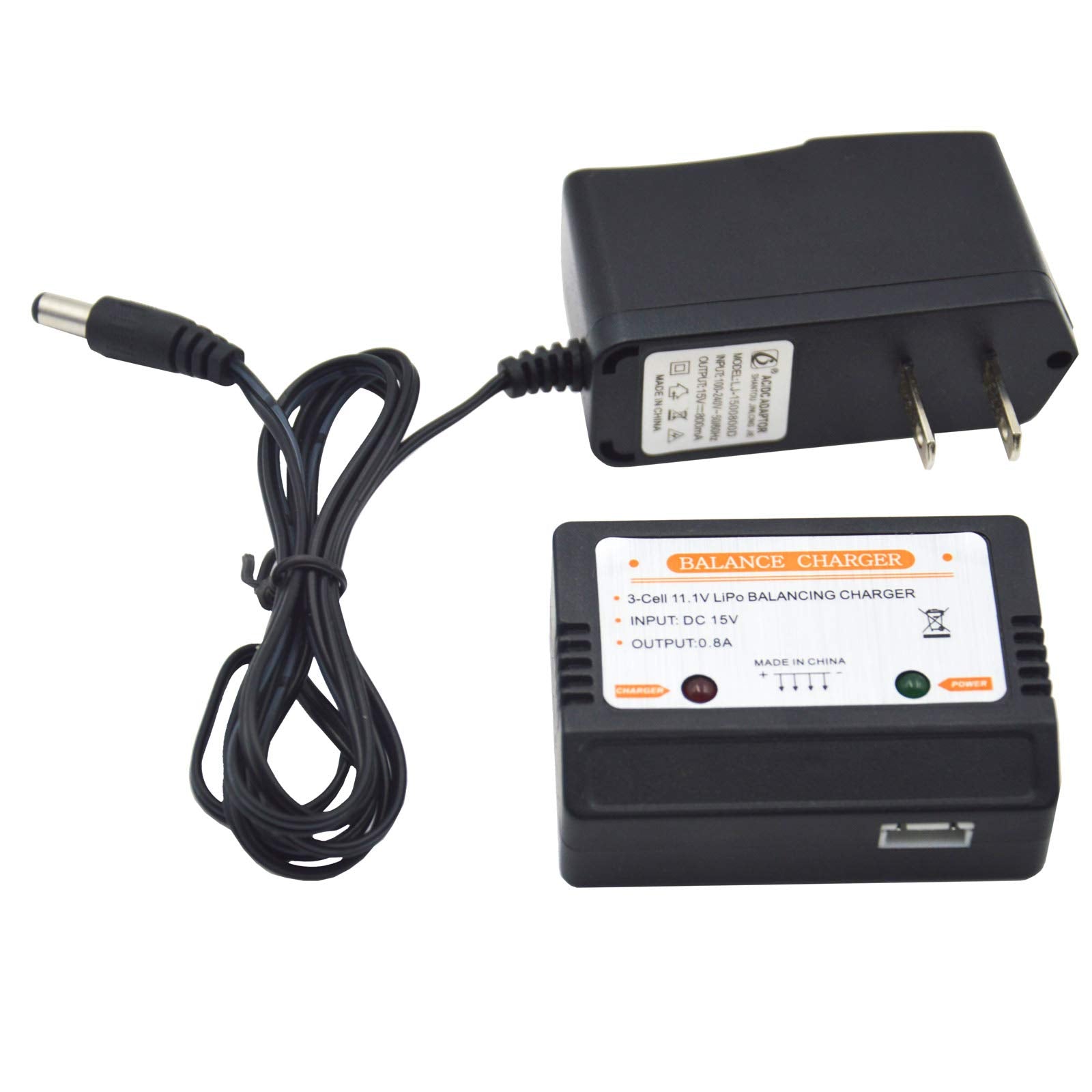Blomiky 15V Wall Charger With 11.1V 3S Xh-4P Plug And Charger Box Suitable For 11.1V 3S Li-Ion Or Lipo Battery /15V Charger