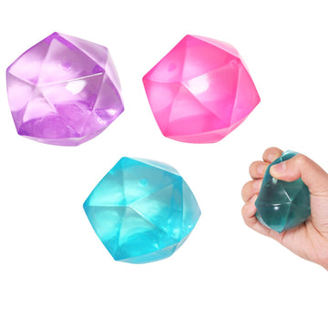 3Pcs Masonry Ice Squishy Stress Balls-Stress Cube -Diamond Sugar Balls Slow Rise-Sensory Fidget Toy For Your Best Mellow And Chi