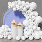 Kawkalsh White Balloon Garland Arch Kit, 137Pcs Latex Balloons Different Sizes Party Balloon For Birthday Party Graduation Baby