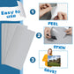 48 Sheets Puzzle Saver Sheets, Preserve 8 × 1000 Puzzle Saver Peel And Stick, Puzzle Sticker Sheets No Stress & No Mess, Puzzle Glue Sheets And Frame To Preserve Your Finished 2000, 1000, 500 Puzzle