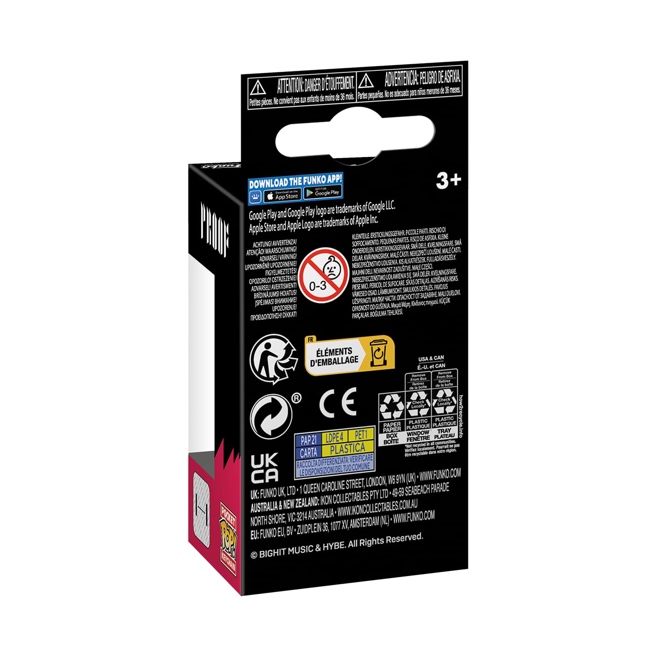 Funko Pop! Keychain: Bts - Rm Novelty Keyring - Collectable Mini Figure - Stocking Filler - Gift Idea - Official Merchandise - Music Fans - Backpack Decor