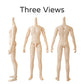 Ymy23 25 Male Doll Body Compatible With Ob22 Ob24 Gsc Bjd Doll Head Diy Drawing Mannequin Action Figure Models(Normal White-22Cm