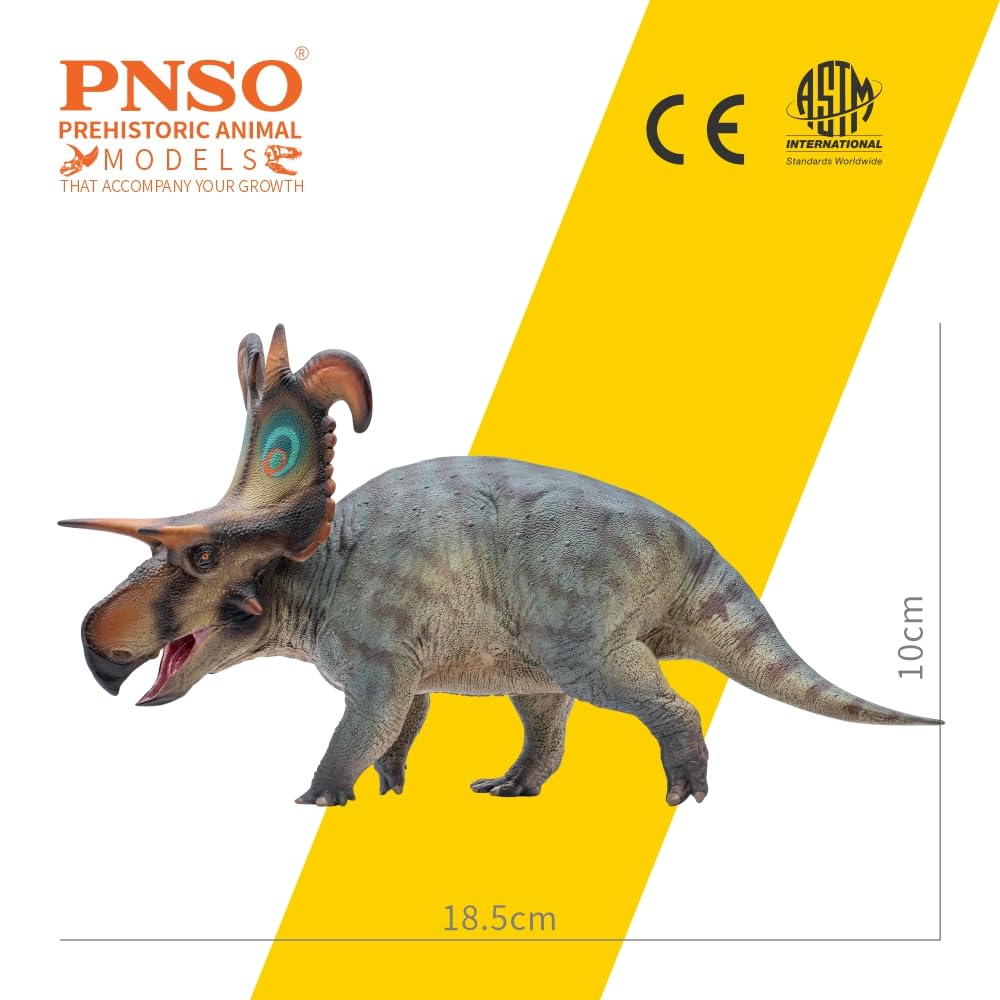 Pnso Prehistoric Dinosaur Models:86 Frederik The Lokiceratops
