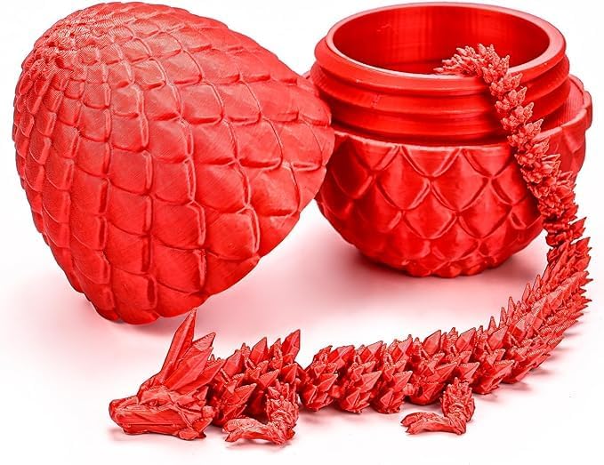 3D Printed Dragon With Surprise Egg,Surprise Dinosaur Eggs Fidget Toys For Kids, Birthdays, Halloween Christmas Decorations Gift