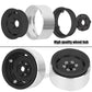 hopsupRC (4PCS) Aluminum 1.9 Beadlock Wheel Rims Heavy Duty for 1/10 Axial SCX10 SCX10 II SCX10 III TRX4 D90 90046.Wheels Rim 1.