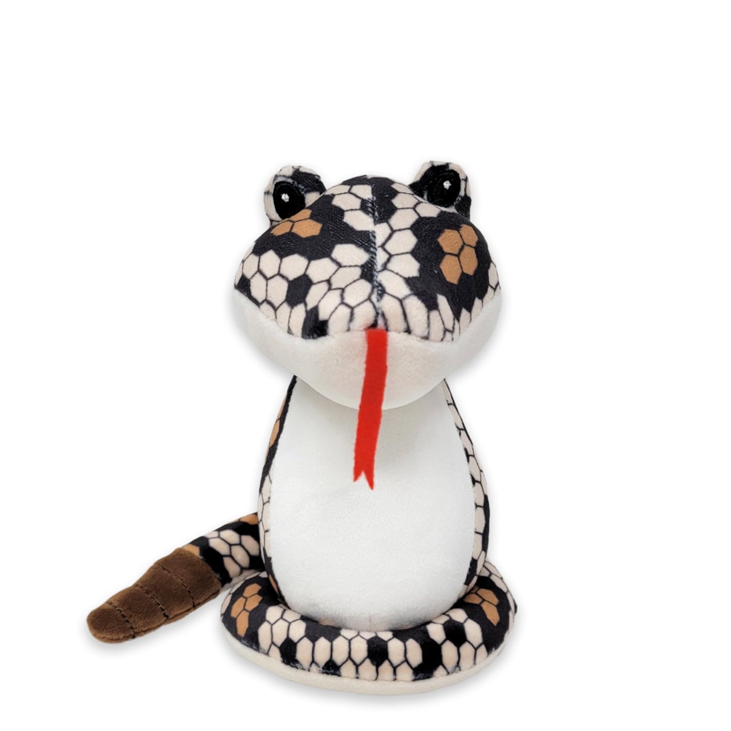 PLUSHOLOGY Squishy Rattlesnake Stuffed Animal; Ultra Soft and Cuddly Plush Toy for Kids 3 Years Old to mature-themeds; Child-Safe Embroidered Eyes adds a Unique Aesthetic; (6 Tall)