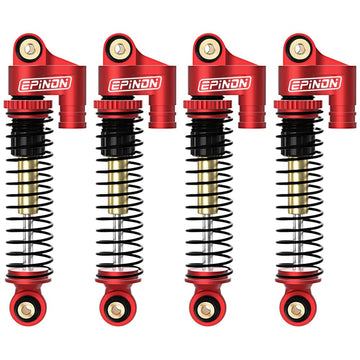 EPINON All Aluminum Front & Rear Shocks for FMS RocHobby eazyrc 1/24 FCX24 1/18 Toyota Land Cruiser/Hilux/FJ Cruiser/K10/Mogrich
