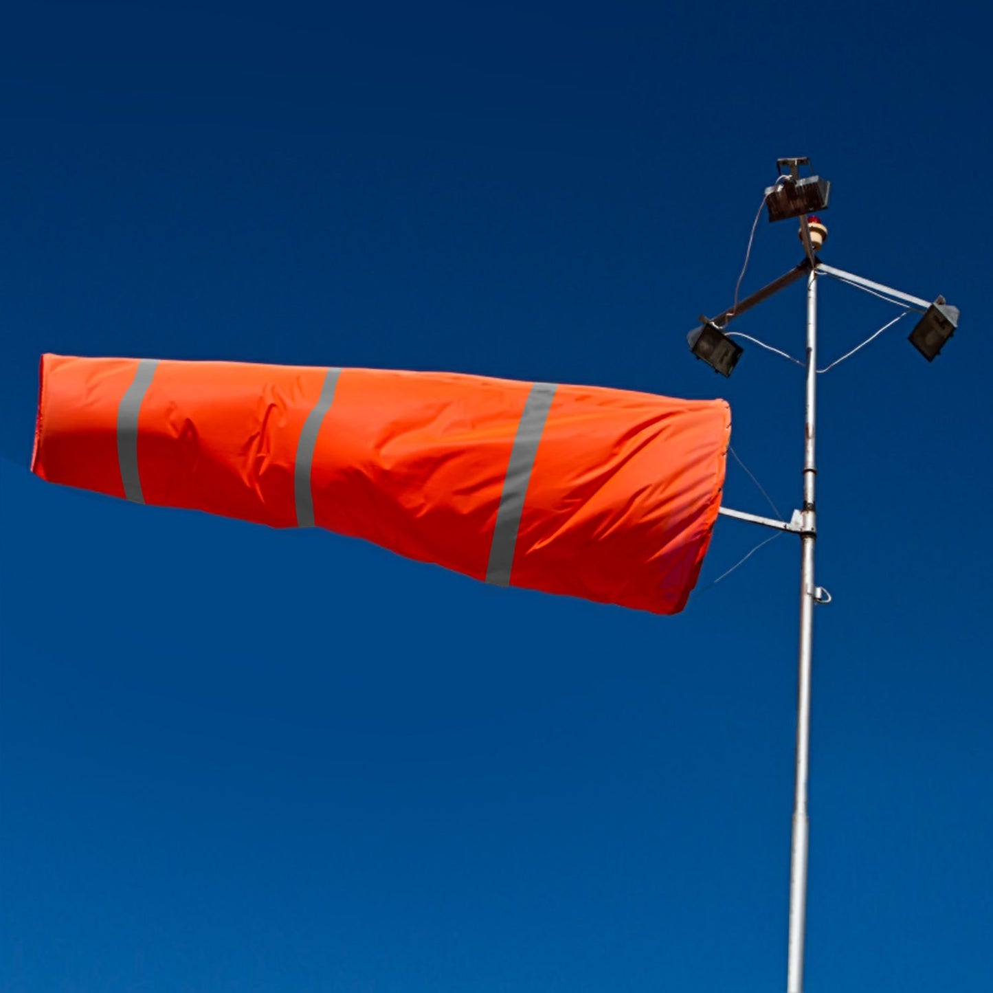 Anley 40-Inch Windsock - Rip-stop Polyester Wind Direction Sock - Orange
