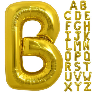 Toniful 40 Inch Large Gold Letter B Balloons Helium Balloons,Foil Mylar Big Balloons For Birthday Party Anniversary Supplies Dec