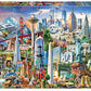 Educa 17670 Symbole Von Nordamerika America 1500 Piece Puzzle For Adults And Children Aged 12 And Above Landmarks, Usa, Multicoloured