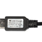 JIECHUN SM-4P Charger for RC Car 7.4V Li-ion Battery, USB Charging Cable 2-Pack