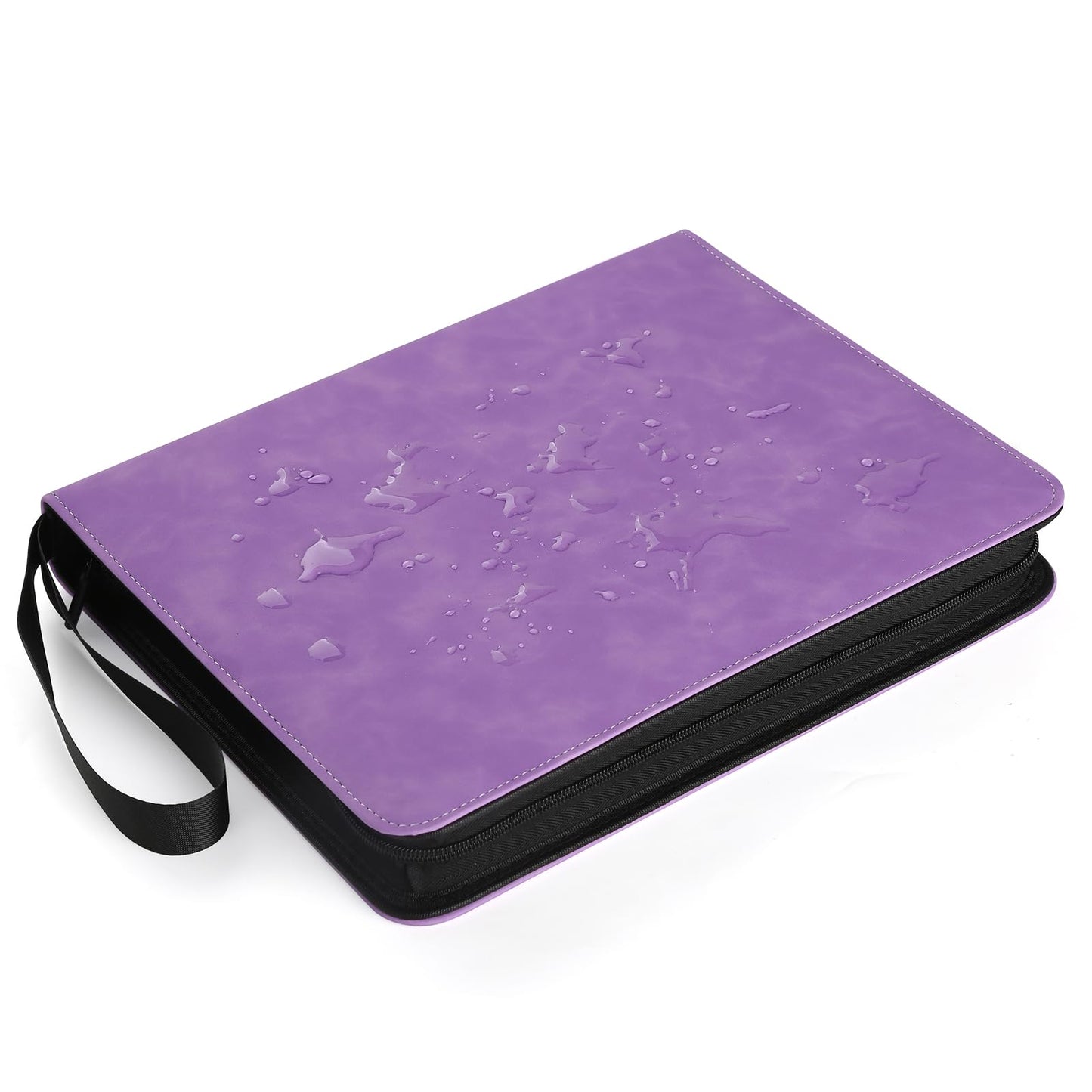 GERMUN 720 Card Binder  enhanced Trading Card Binder  9 Pocket Double Sided Pocket PU Card Collection Binder  Collector Card Album  Card Folder for MTG  TCG  Sports Cards  Game Cards (Light Purple)