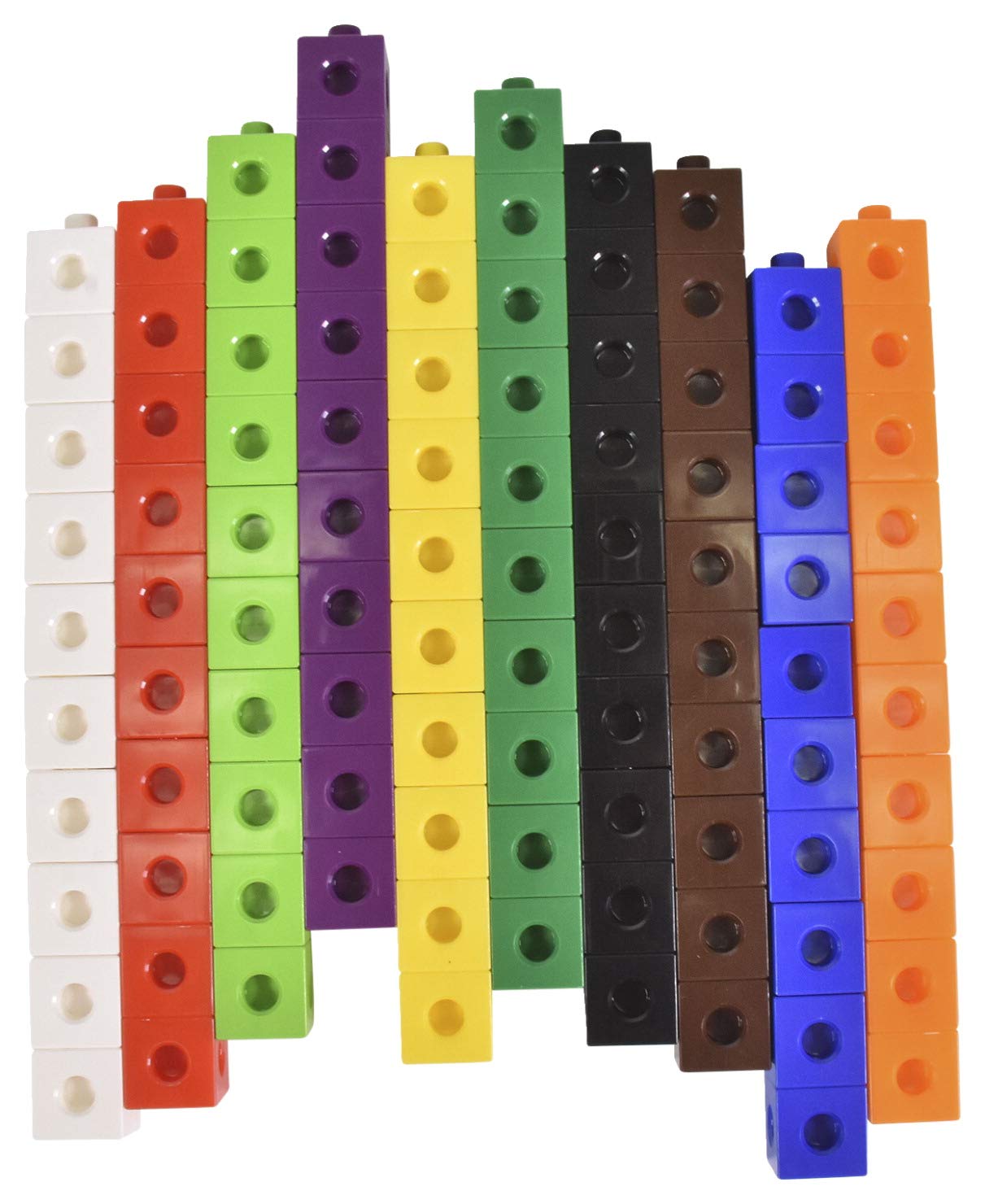 Childcraft Linking Cube Set, 3/4 Inches, Assorted Colors, Set Of 100 - 264681