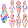 7 Sets Baby Doll Clothes Accessories Play Set Include Rompers Dress Outfits Hat For 14-16 Inch Dolls And 43Cm New Born Baby Dolls (Not Include Doll)