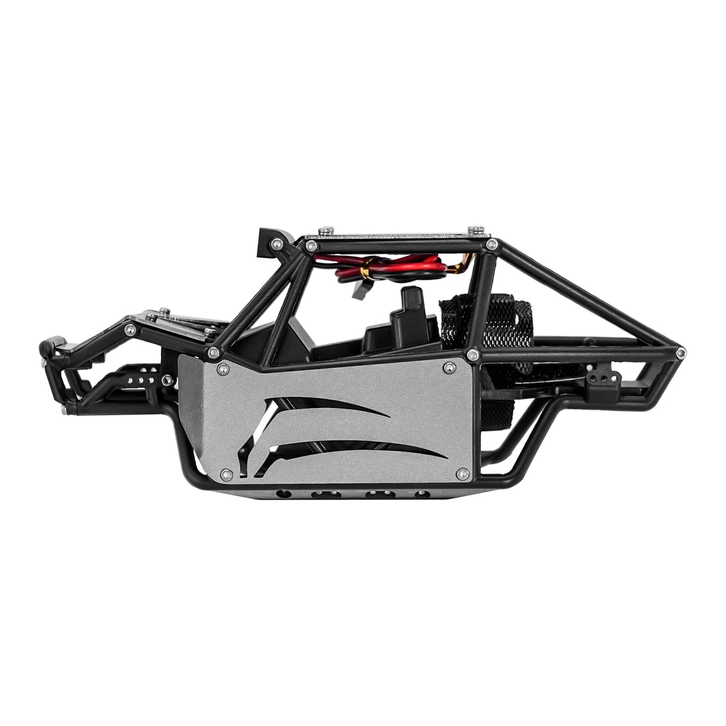 INJORA 45g Nylon Rock Buggy Body Shell with Aluminum Spider Panels for 1/24 RC Crawler Car Axial SCX24 C10 JLU Bronco Base Camp