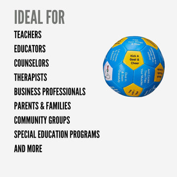 TaliCor Thumball 4-Inch Activity Ball - Teal/Yellow, Vinyl, Small - Engage Students, Boost Energy, Improve Coordination