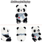 9.8'' Panda Dolls with Love Heart Scarf  Soft Stuffed Plush Animal Toys Plushies Valentines Day Decor Birthday Gifts for Her/Girlfriend Lover Mom Kids (Blue)