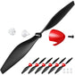 Riakrum 6 Sets Spare RC Plane Propellers RC Airplane Carbon Fiber Nose Cone Compatible with Tr-p51 Rc Plane 4 Channel Remote Con