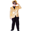 Gold Sequined Blazer - Size XL (14-16)