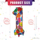 Large Rainbow Number 1 Foil Balloons 40 Inch Helium Big Mylar 1St Balloon For Birthday Party Decoration Neon