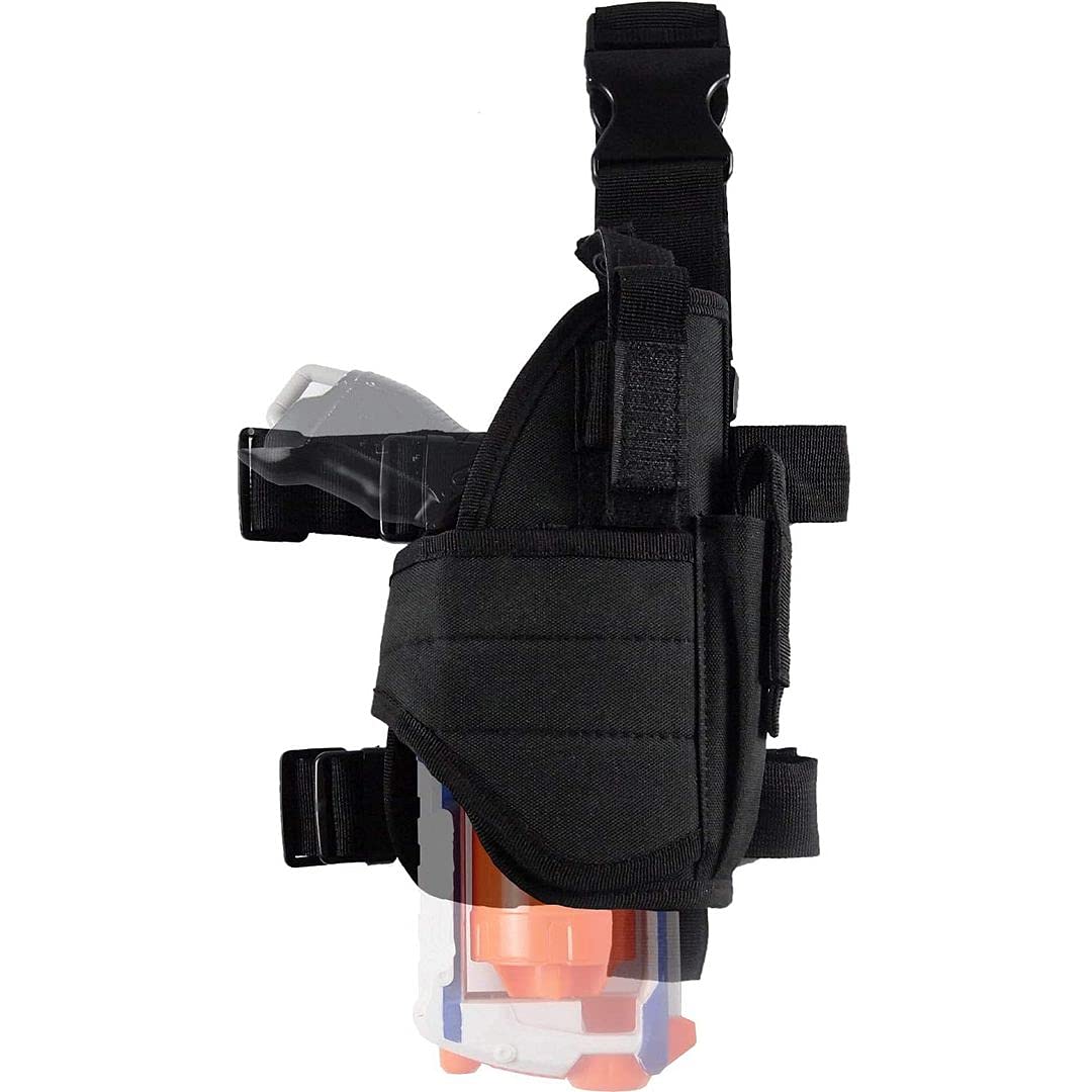 BOROLA Adjustable Tactical Leg Holster Compatible for Nerf advanced Series Blaster(Black)