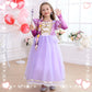 Luzlen Rapunzel Dress For Girls Toddler Purple Princess Costume For Halloween Birthday Party Cosplay Purple, 2-3T(Tag 100)