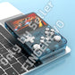 R36S Handheld Game Console 3.5-In 640*480 Ips Oca Screen 3200Mah Opensource System Rk3326 Blue Transparent