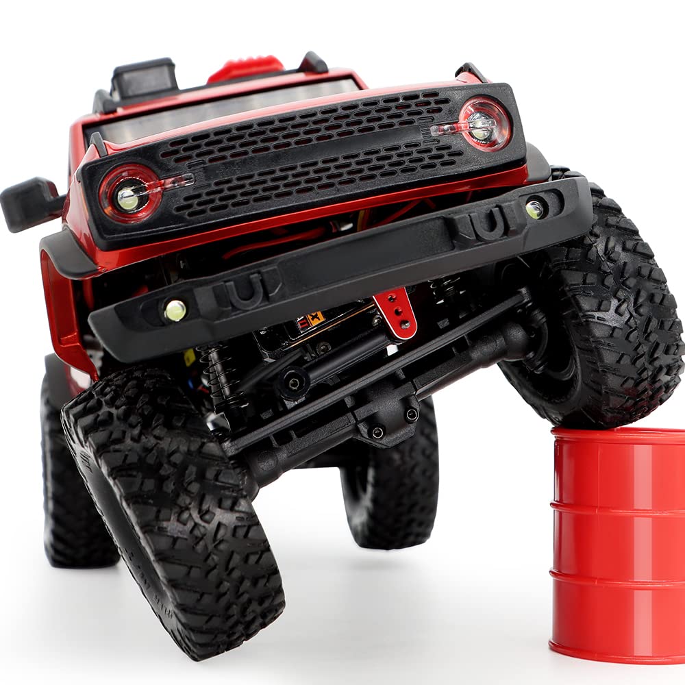 EPINON for AXIAL SCX24 Servo Metal Gear EMAX RC Servo Steering Servo with Servo Mount Bracket and Arm SCX24 Upgrade Parts (Red)