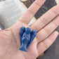 Ouubuuy Blue Aventurine Crystal Angel Figurines Statues Natural Gemstone Carved Pocket Guardian Angel 1.5 inch for Healing Reiki