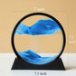 Arthink Moving Sand Art Picture in Motion Round Glass 3D Deep Sea Landscape, Dynamic Sand Art Sandscapes, Sensory Relaxing Deskt