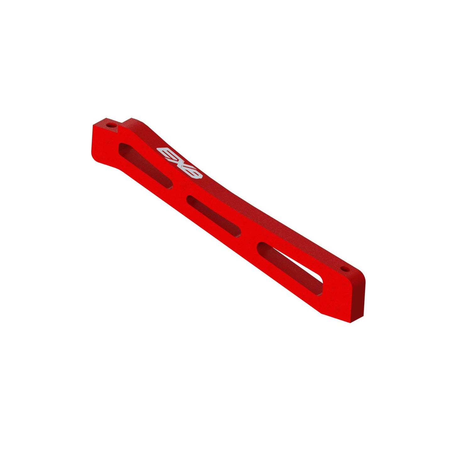 ARRMA Front Center Aluminum Chassis Brace, 98mm Red: EXB, ARA320564