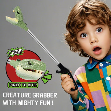 DINOBROS Snake Toy Grabber Reacher - Interactive Pick-Up Tool for Kids | 16-Inch Snake Chomper Head Design | Fun & Educational G