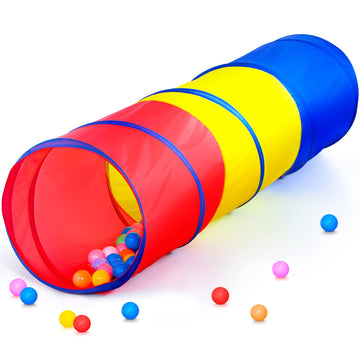 Moncoland Kids Play Tunnel Tent For Toddlers, Colorful Pop Up Crawl Toy Baby Children Or Dog Cat Pets, Collapsible Gift Boy And Girl Indoor Outdoor Games (Colorful Toodler Tunnel)