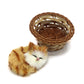 Coolayoung 2Pcs Sleeping Cat In Basket Doll Toy, Mini Kitten In Woven Basket With Meows Sounds Decor For Office Desk Hand Toy Gift For Kids Boys Girls